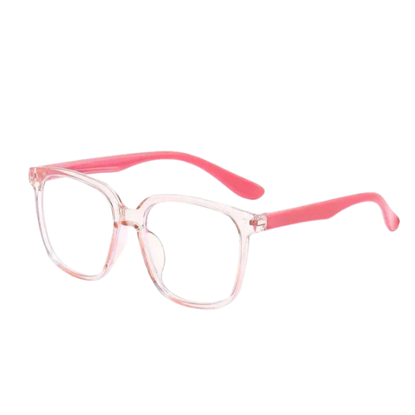 Premium Kids Blue Light Blocking Glasses with Silicone Frame|Pink