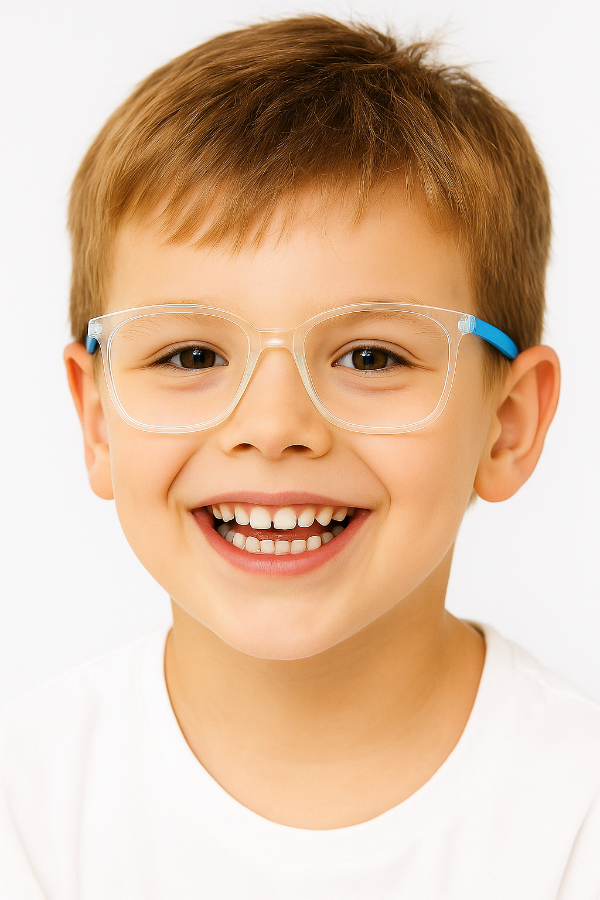 Premium Kids Blue Light Blocking Glasses with Silicone Frame|Blue