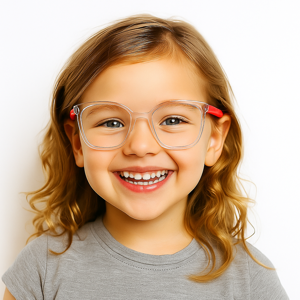 Premium Kids Blue Light Blocking Glasses with Silicone Frame|Pink