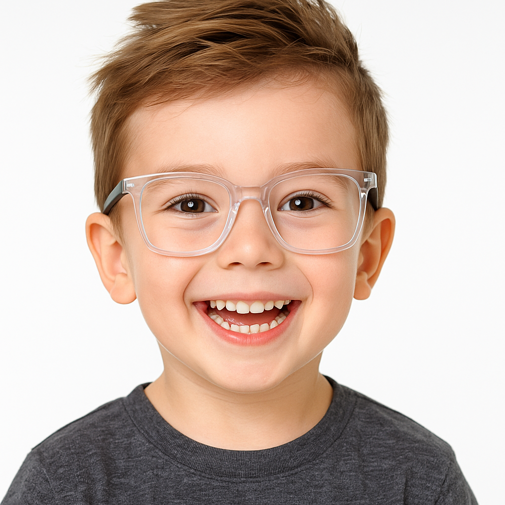Premium Kids Blue Light Blocking Glasses with Silicone Frame|Black
